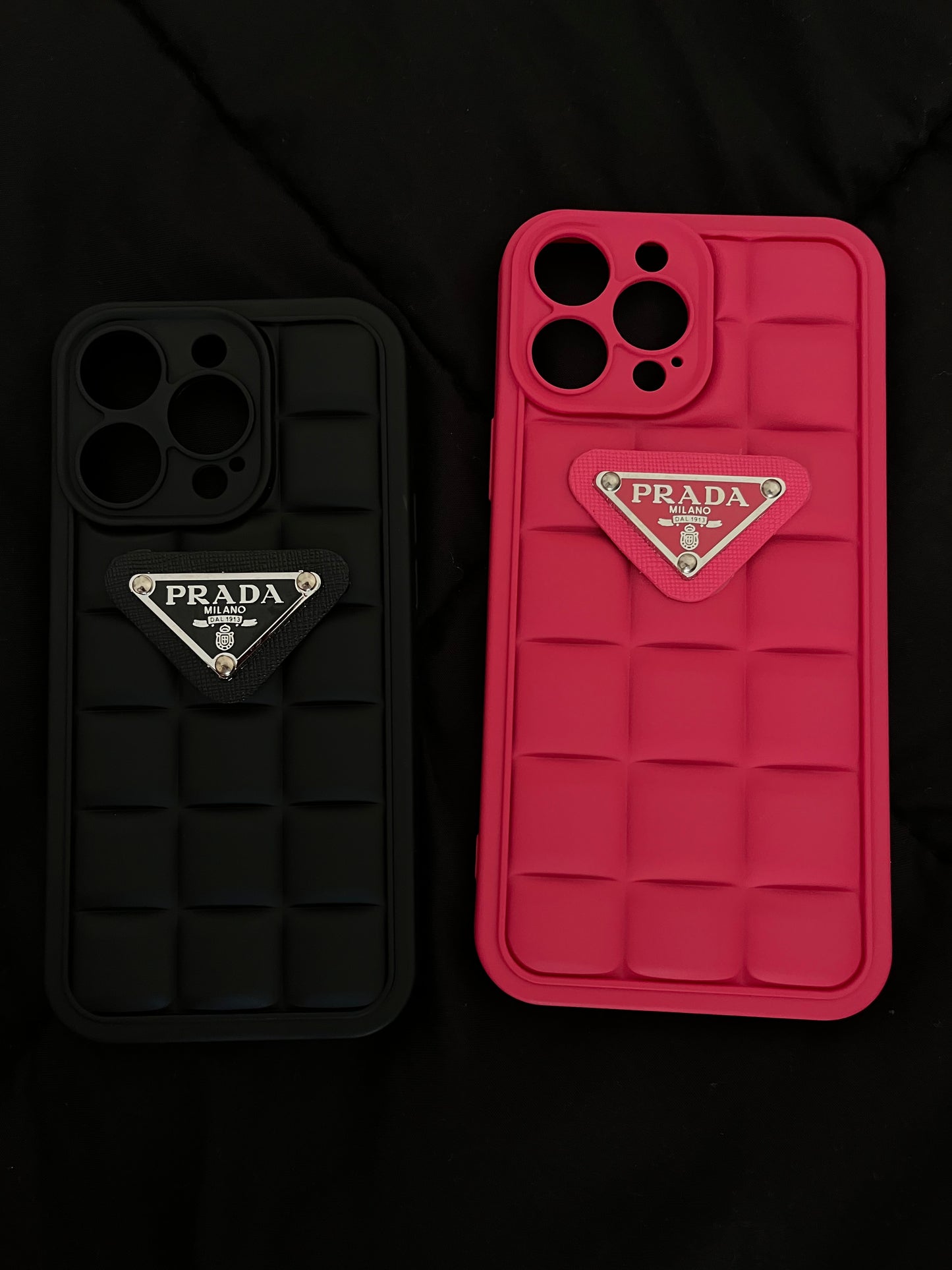 Pink waffle iPhone 14 Pro max & IPhone 15 pro max waffle Case