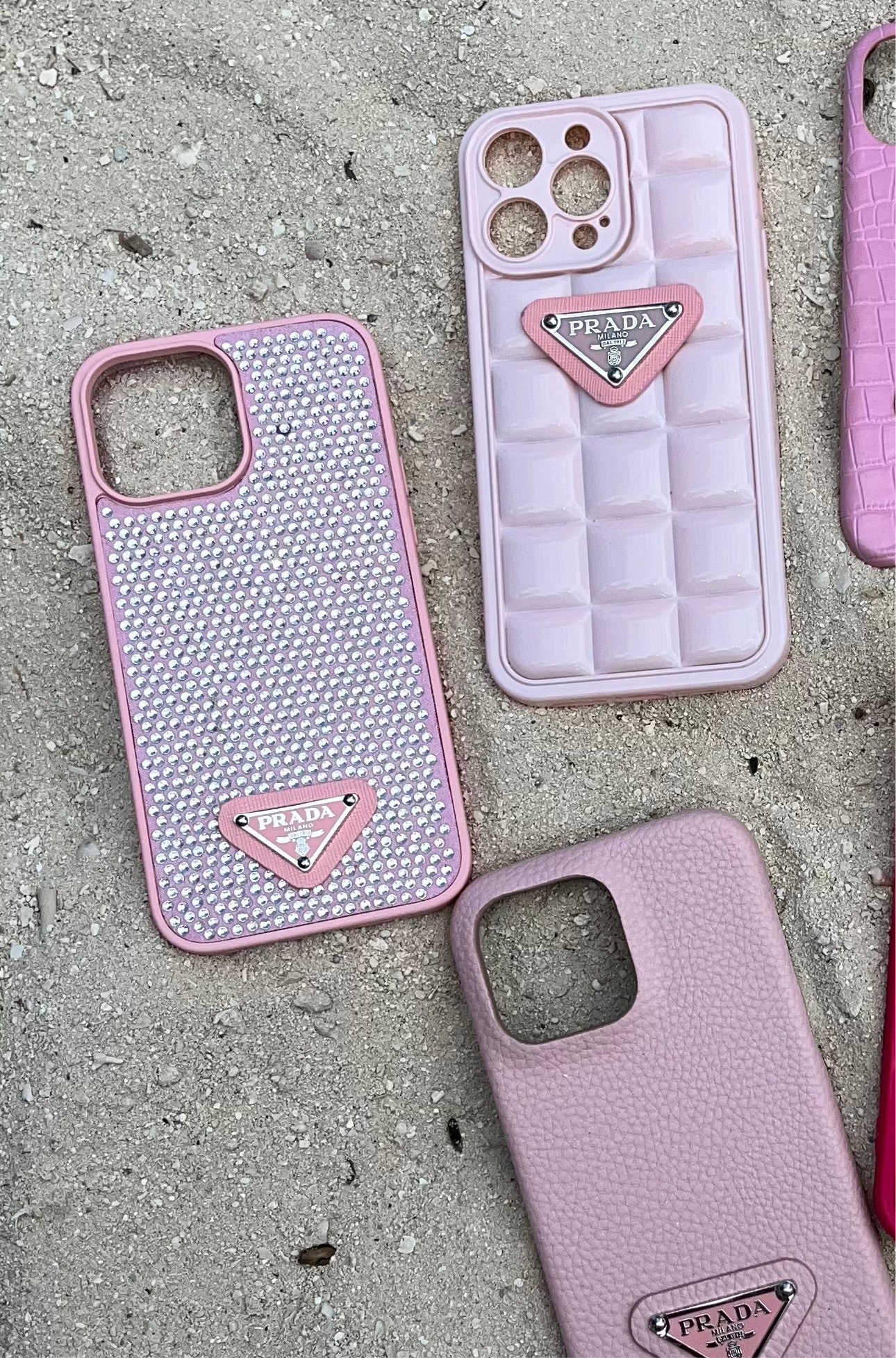Pink sparkle iPhone 13 Pro Max croc case