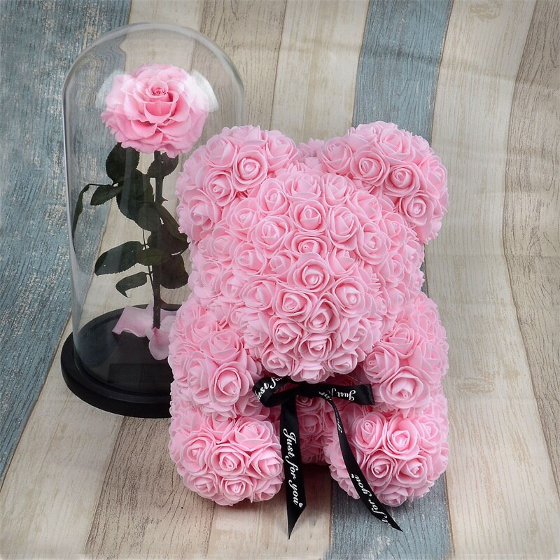 Medium Forever Rose Bear