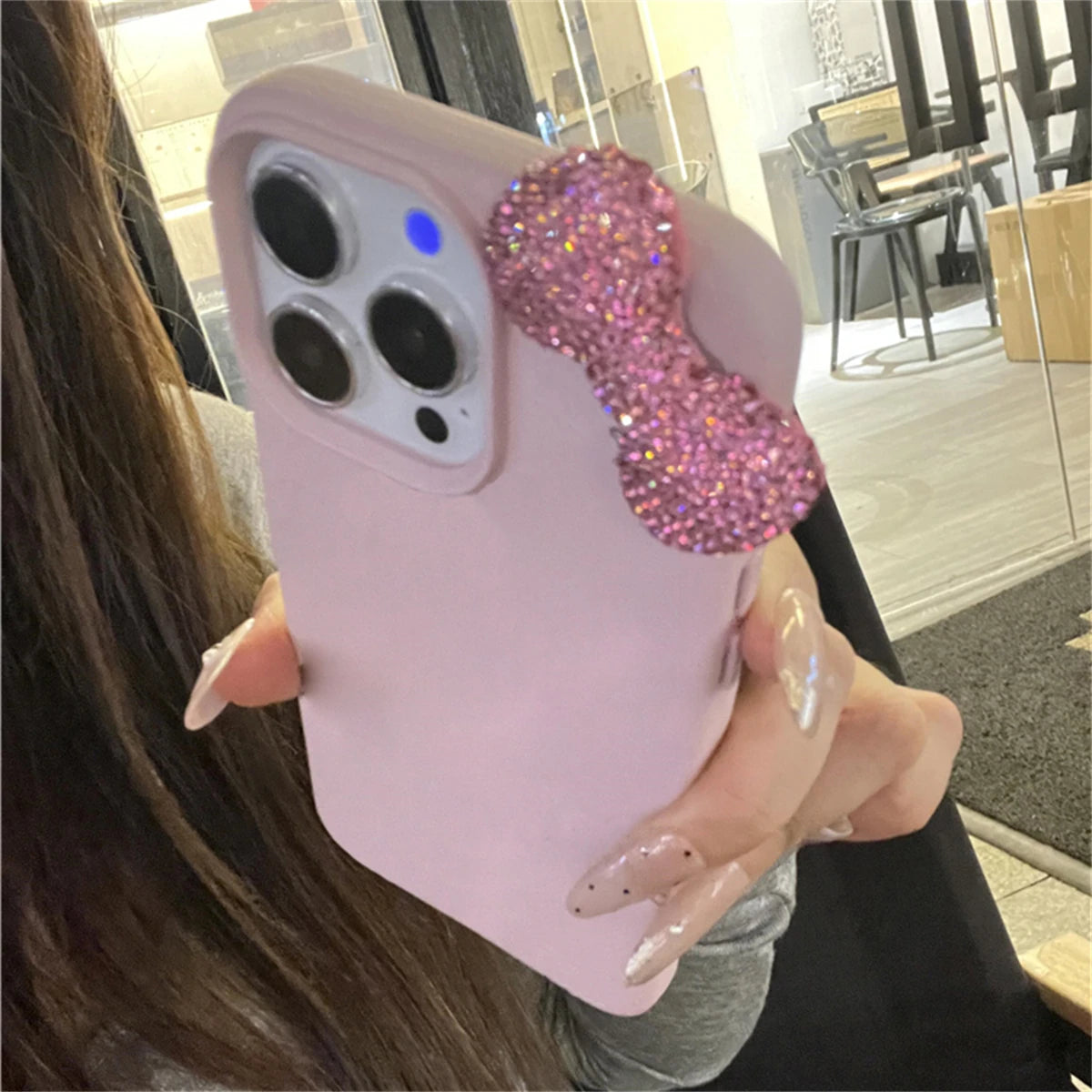 Luxury Rhinestone Bow case