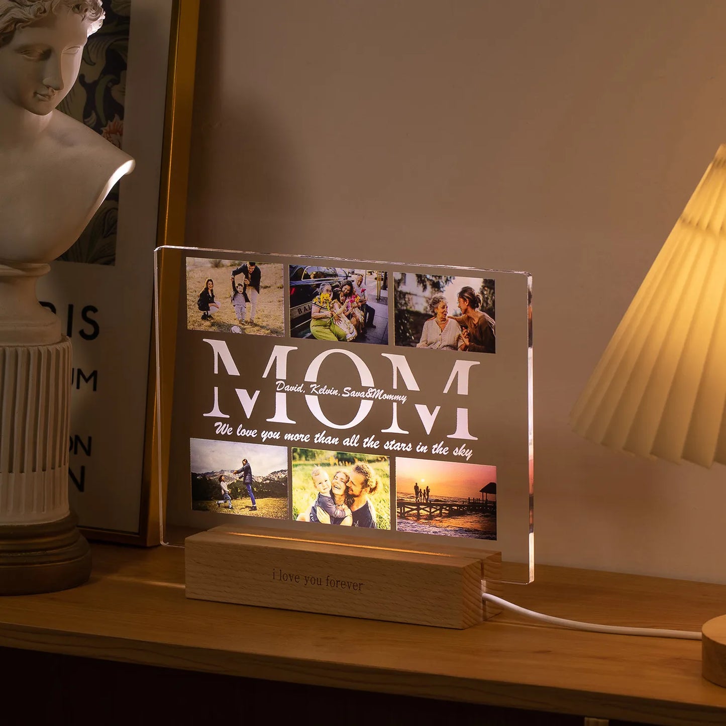 Personalised Photo 3D Acrylic Lamp Night Light