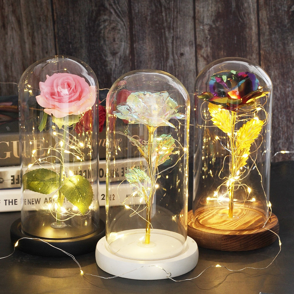 SALE Light Up Rose Domes