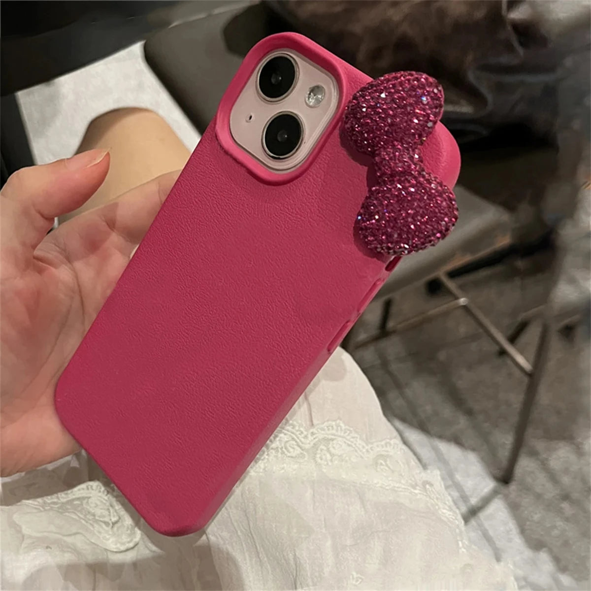 Luxury Rhinestone Bow case