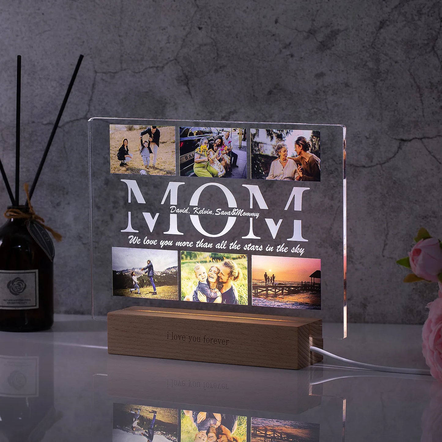Personalised Photo 3D Acrylic Lamp Night Light