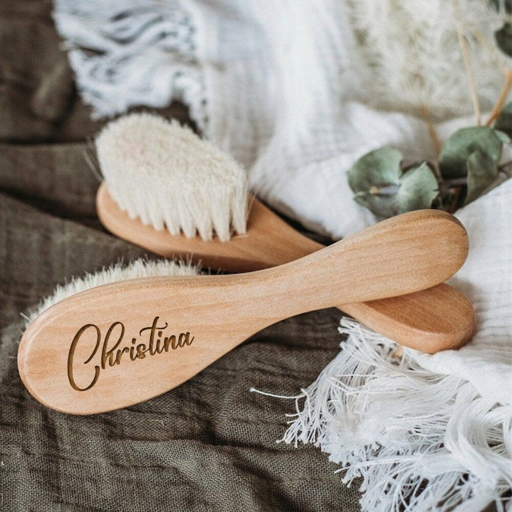 Personalised Engraved Baby Hairbrush