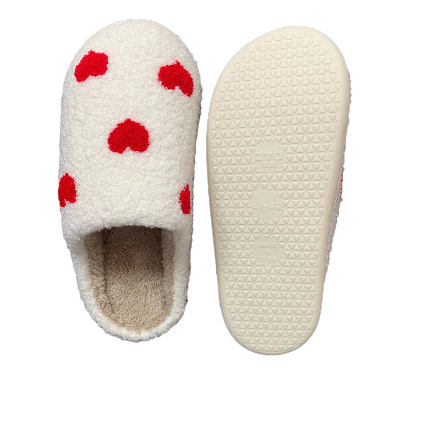 Love Heart Cozy Indoor Slippers