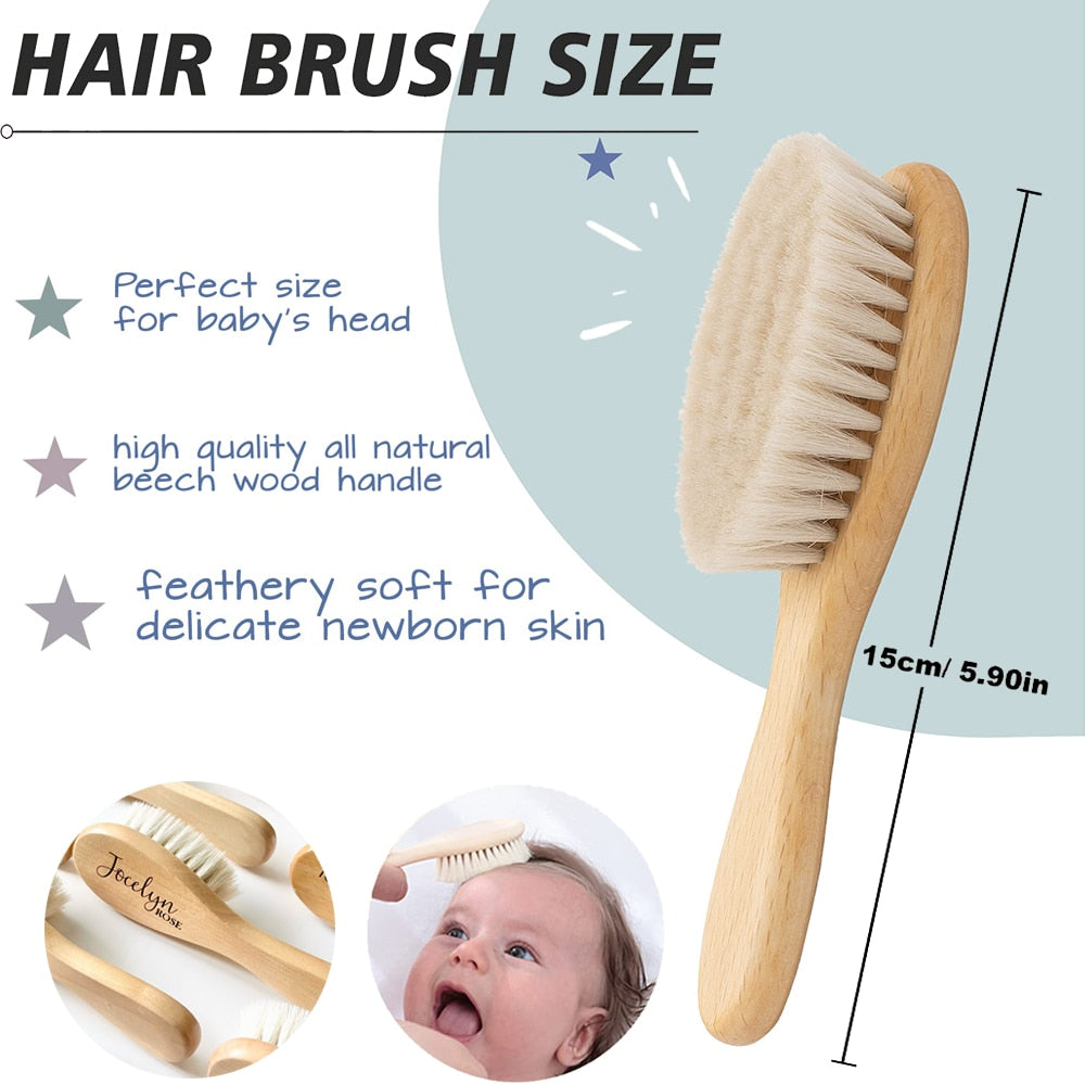 Personalised Engraved Baby Hairbrush