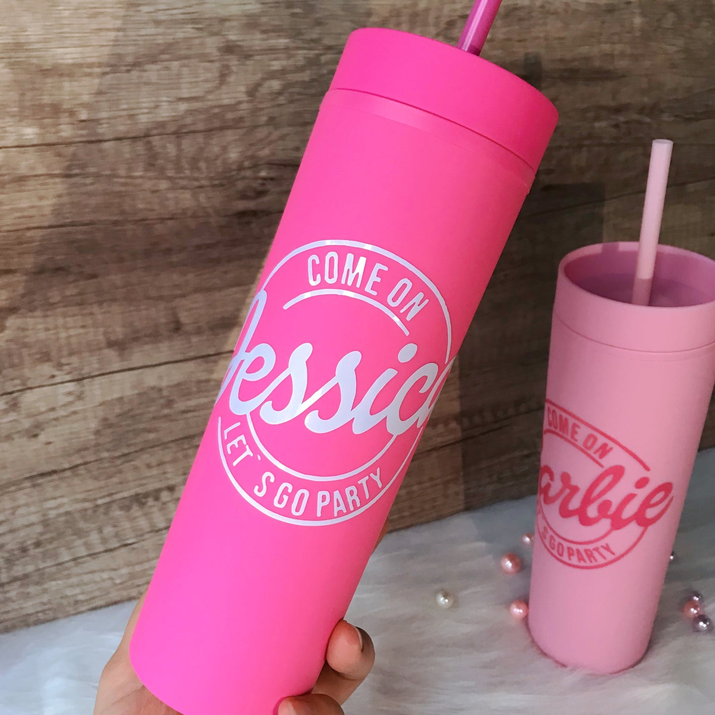 Personalised Barbie Tumbler Cup