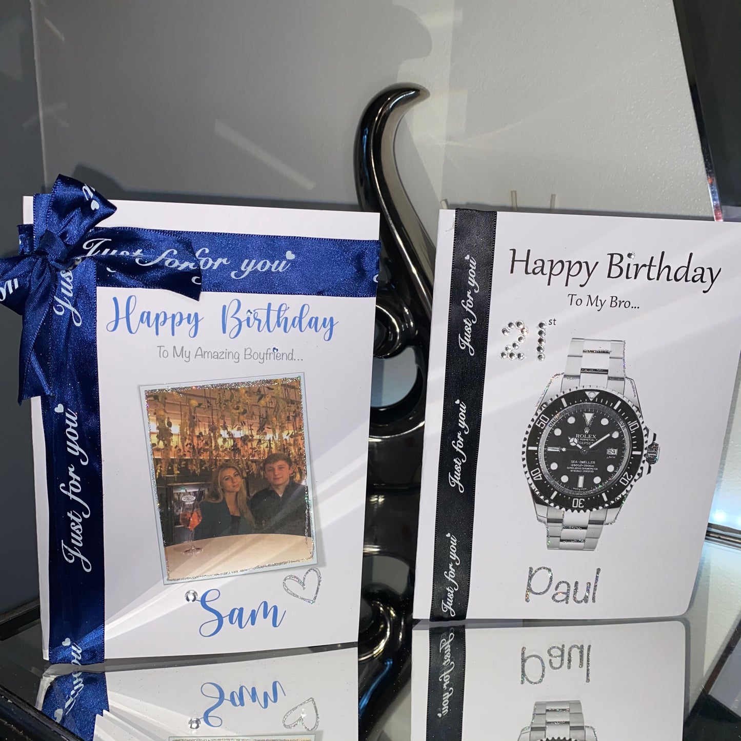 Men’s Ribbon photo Cards
