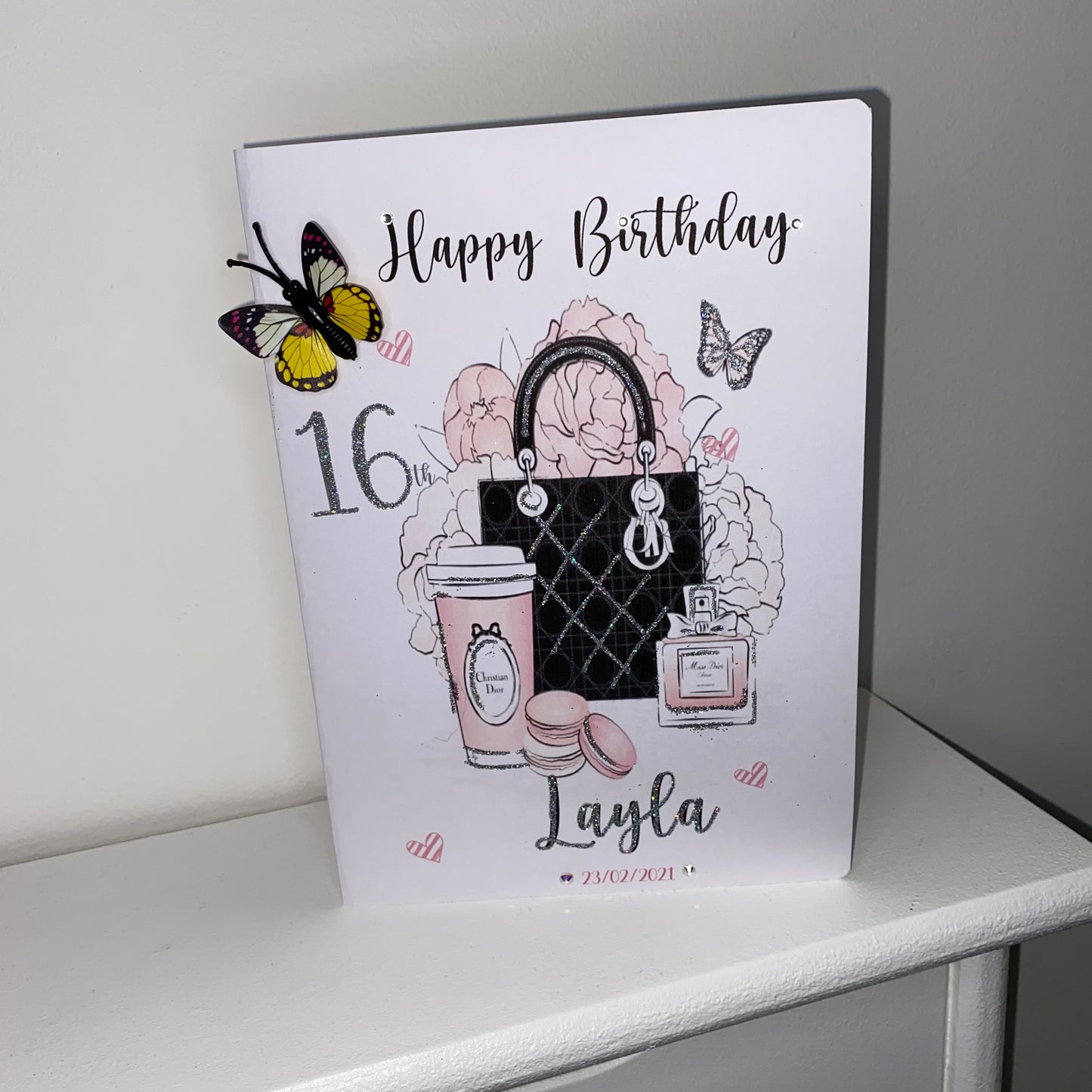 Butterfly Fashion Birthday Card