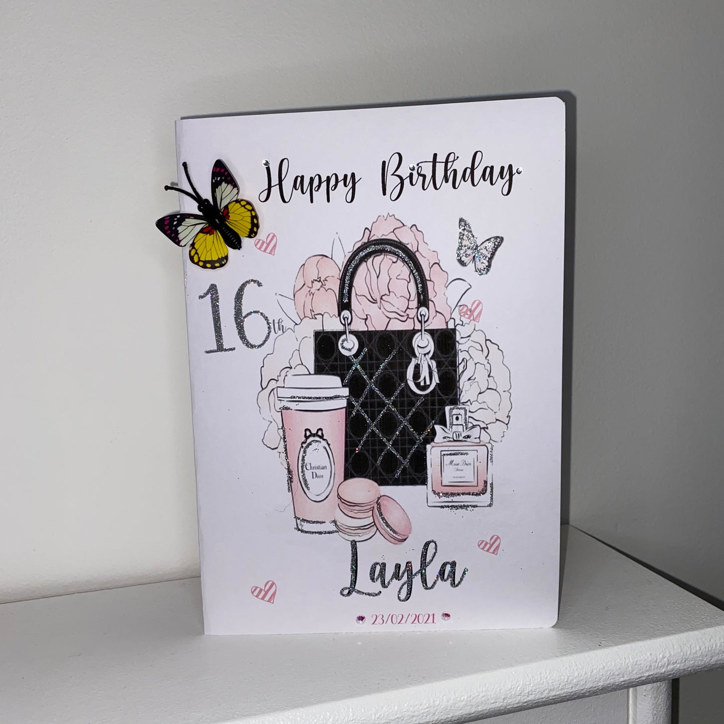 Butterfly Fashion Birthday Card