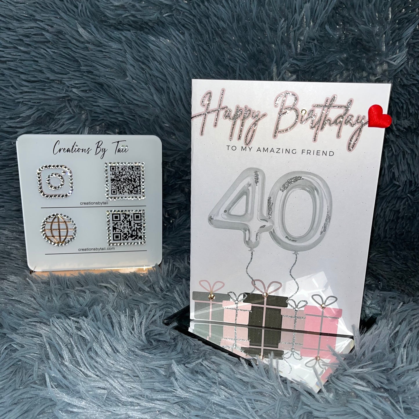 Number Balloon Birthday Card