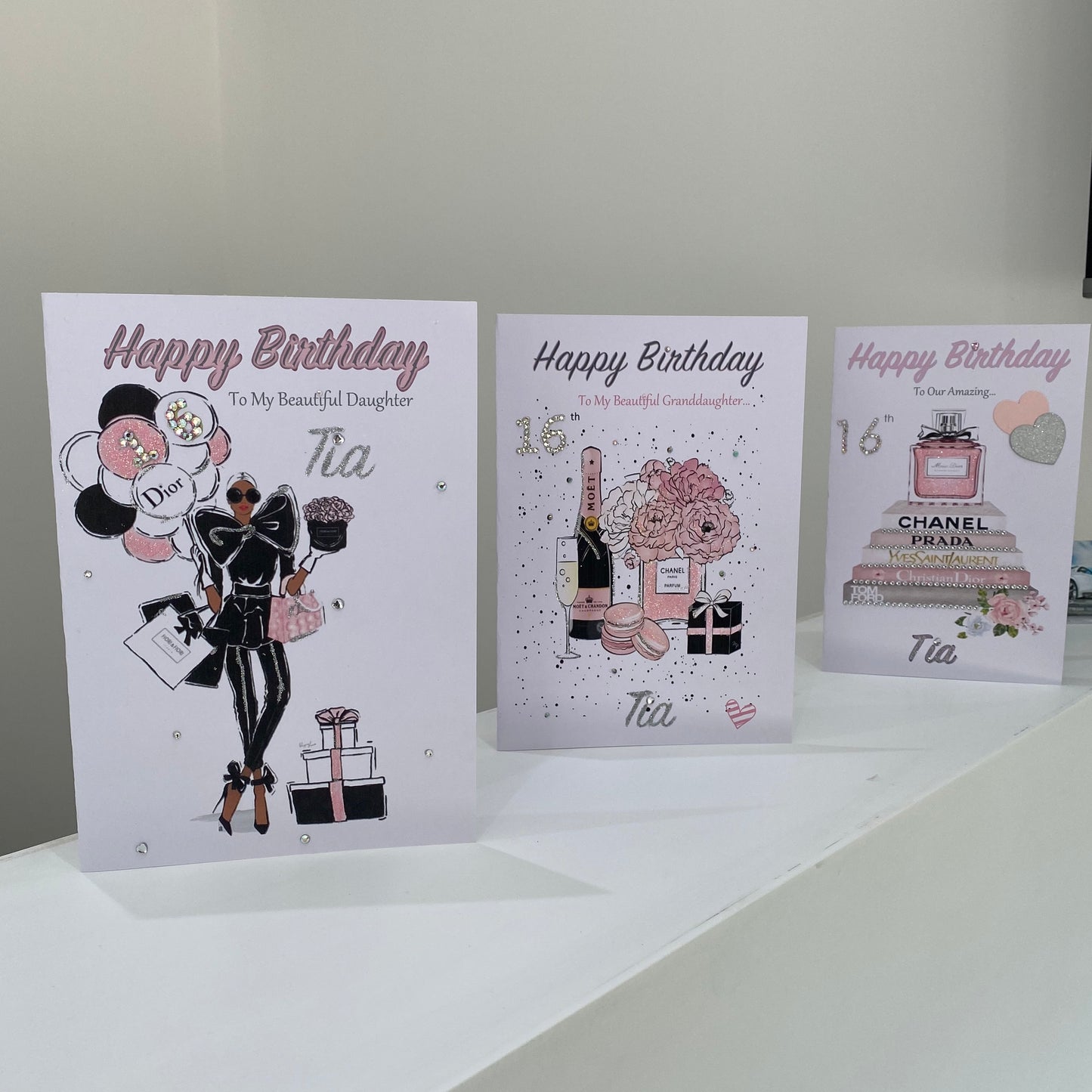 Fashion Balloon Birthday Card