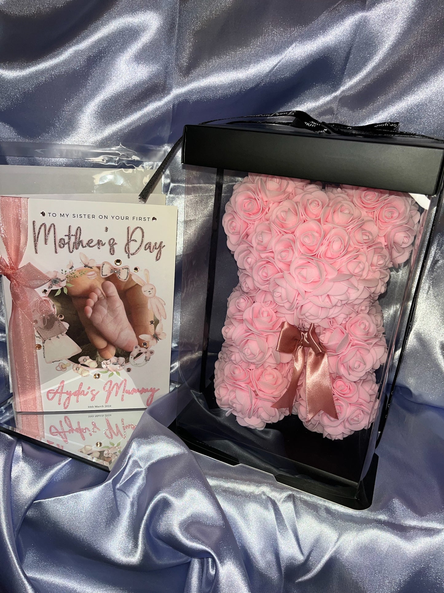 2pc Bundle Card & Rose Bear Mother’s Day.