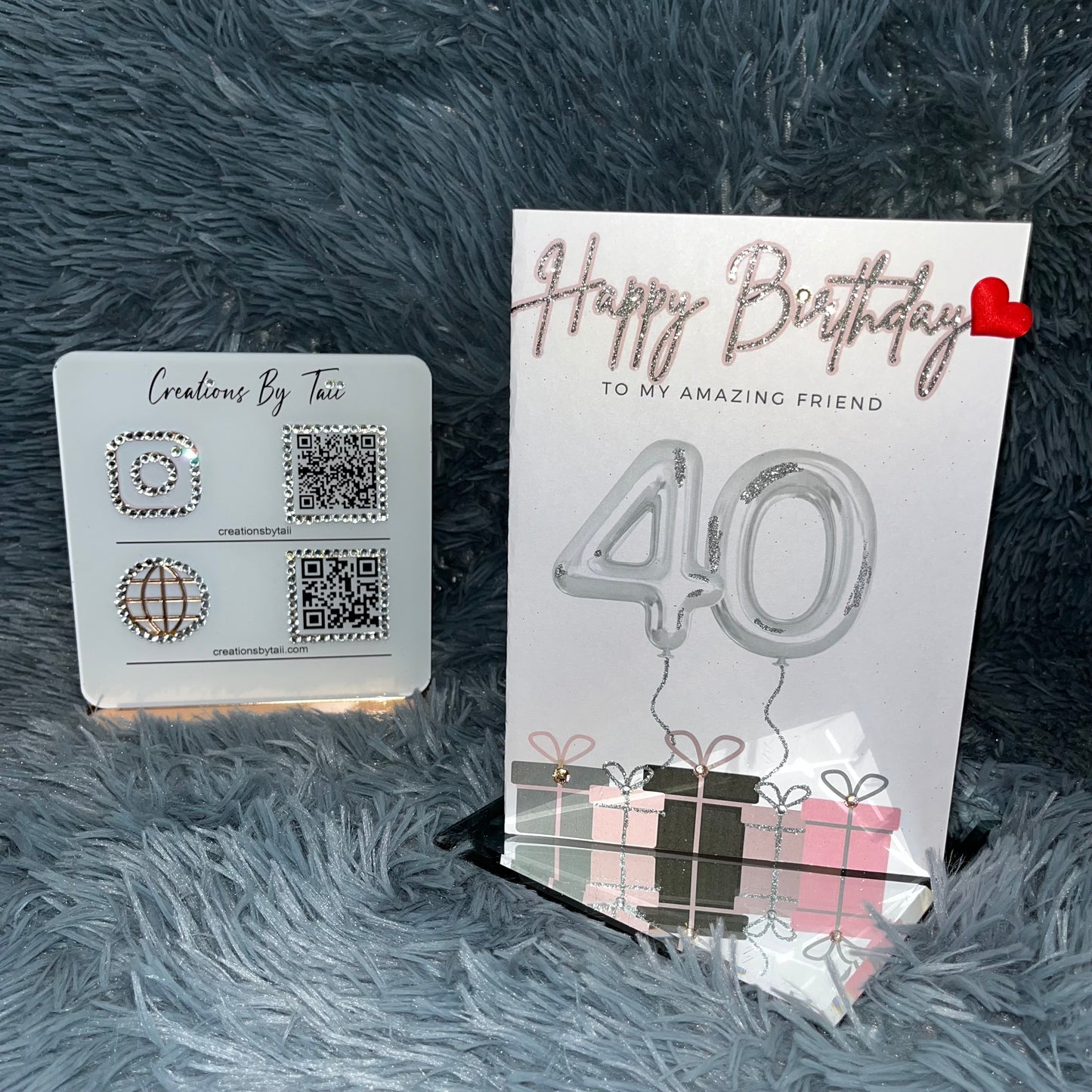 Number Balloon Birthday Card