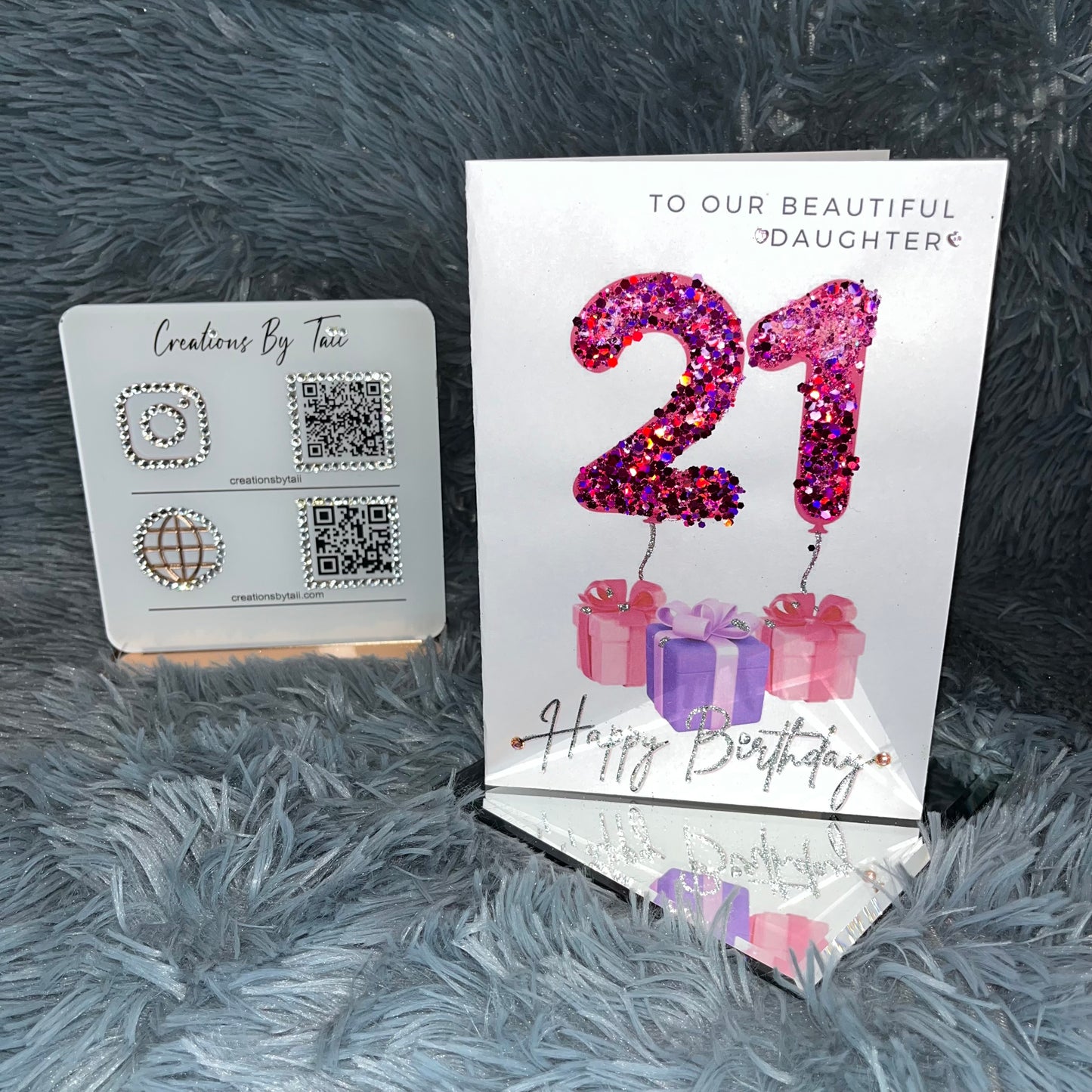 Number Balloon Birthday Card