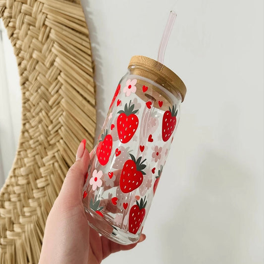Strawberry Printed Coffee Cup