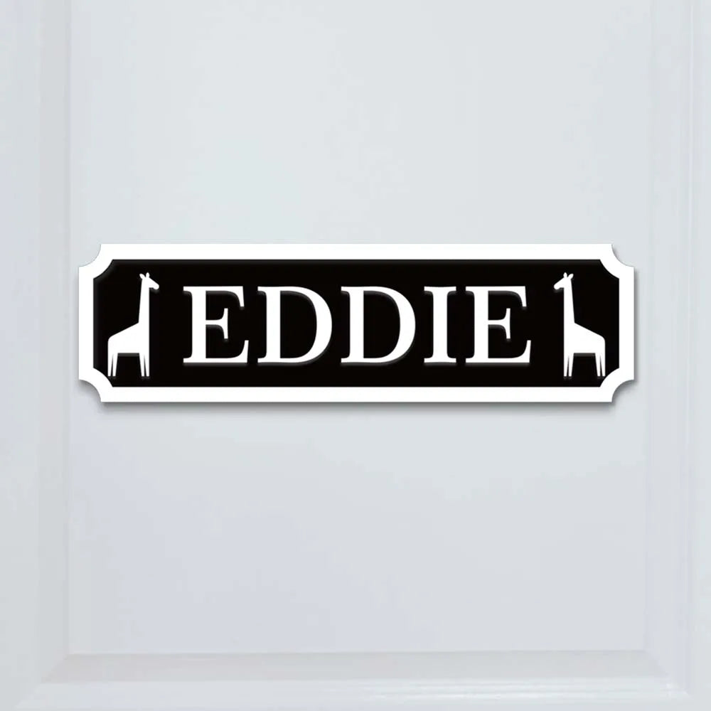 Custom Engraved Baby Name Door Sign Personalized Wooden Nursery Plaque for Boys & Girls Unique Room Décor Perfect Newborn Gift