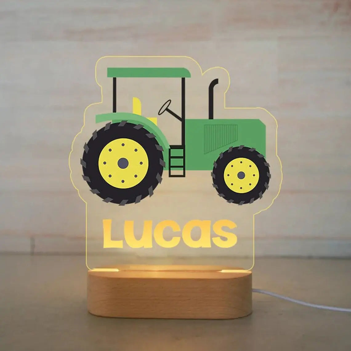 Personalized Children Animal Night Light Custom Name Acrylic Lamp Baby Kids Bedroom Decoration Neonate Birthday Christmas Gift