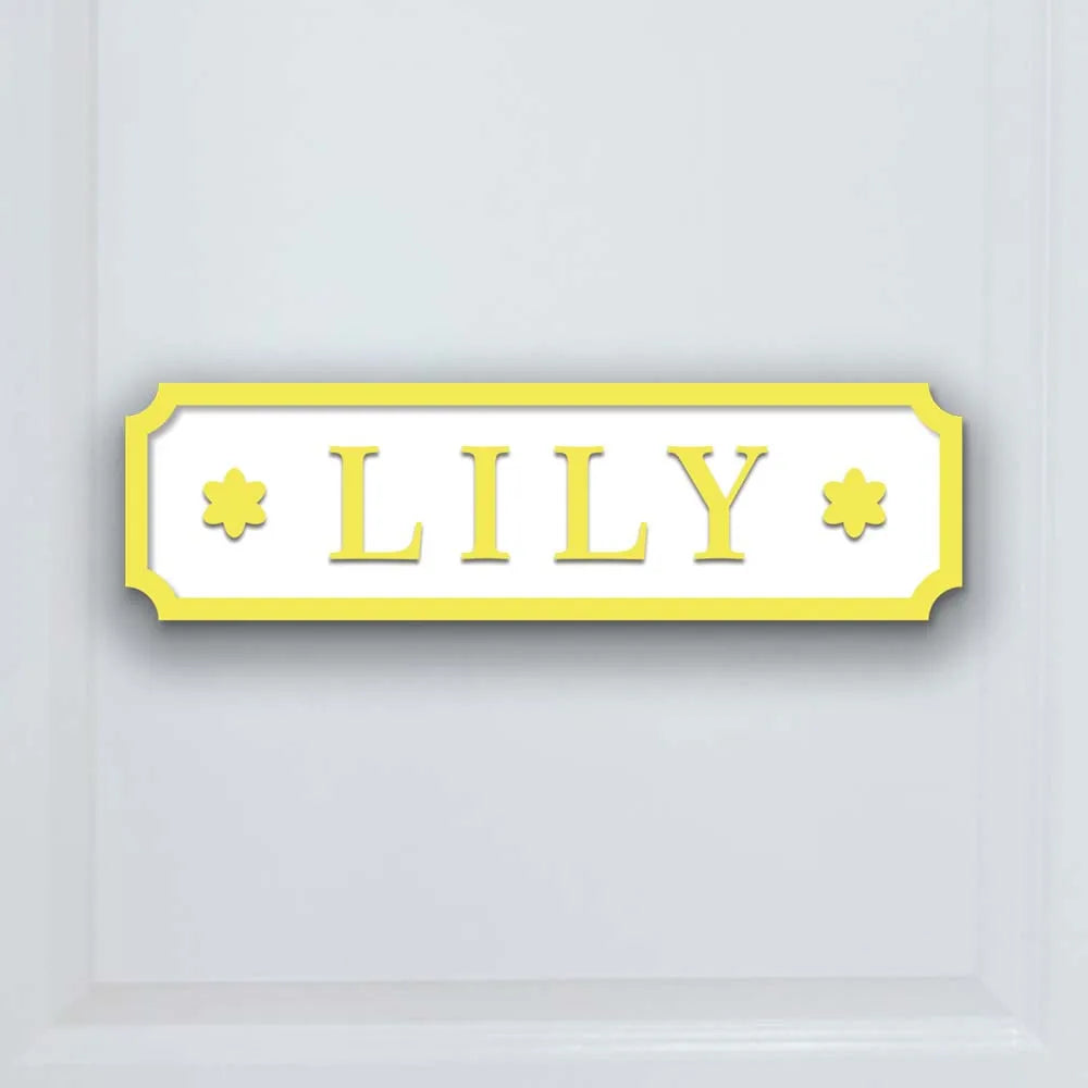 Custom Engraved Baby Name Door Sign Personalized Wooden Nursery Plaque for Boys & Girls Unique Room Décor Perfect Newborn Gift