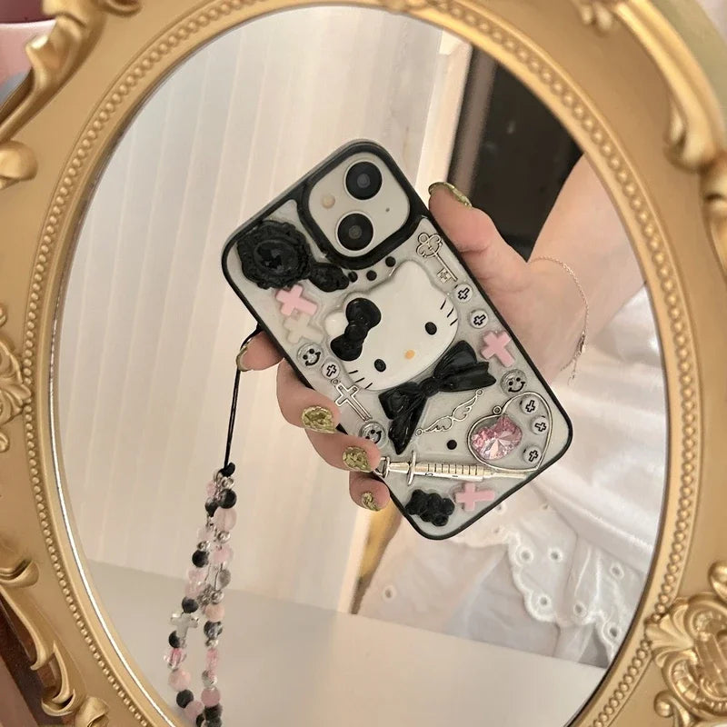 Kawaii Cute 3D Sanrio Y2K Hello Kitty Phone Case