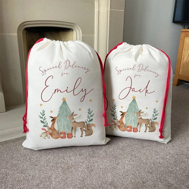 personalised Santa gift sack