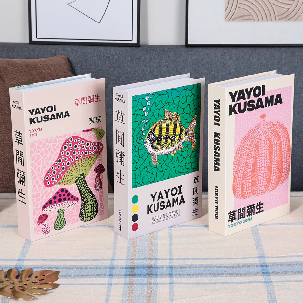 3Pcs Fashion Fake Books Living Room Decoration Designer Books Coffee Table Ornaments Club Hotel Room Villa Prop Books Decoration