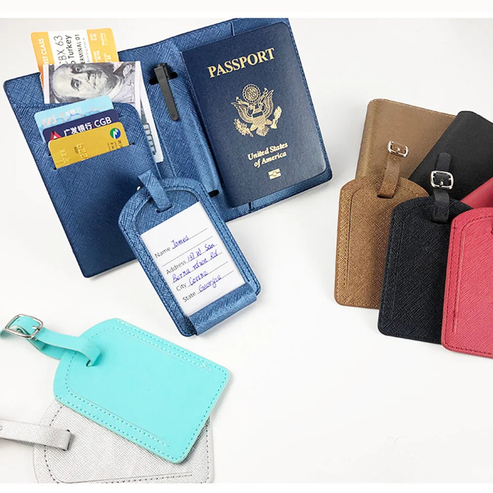 Custom Passport and Luggage Set