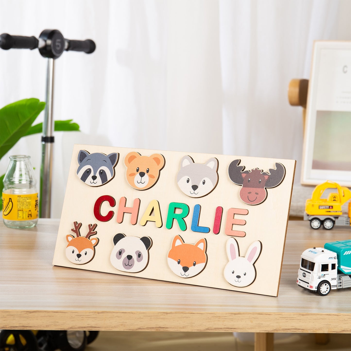 Personalised Wooden Name Puzzle Educational Toy