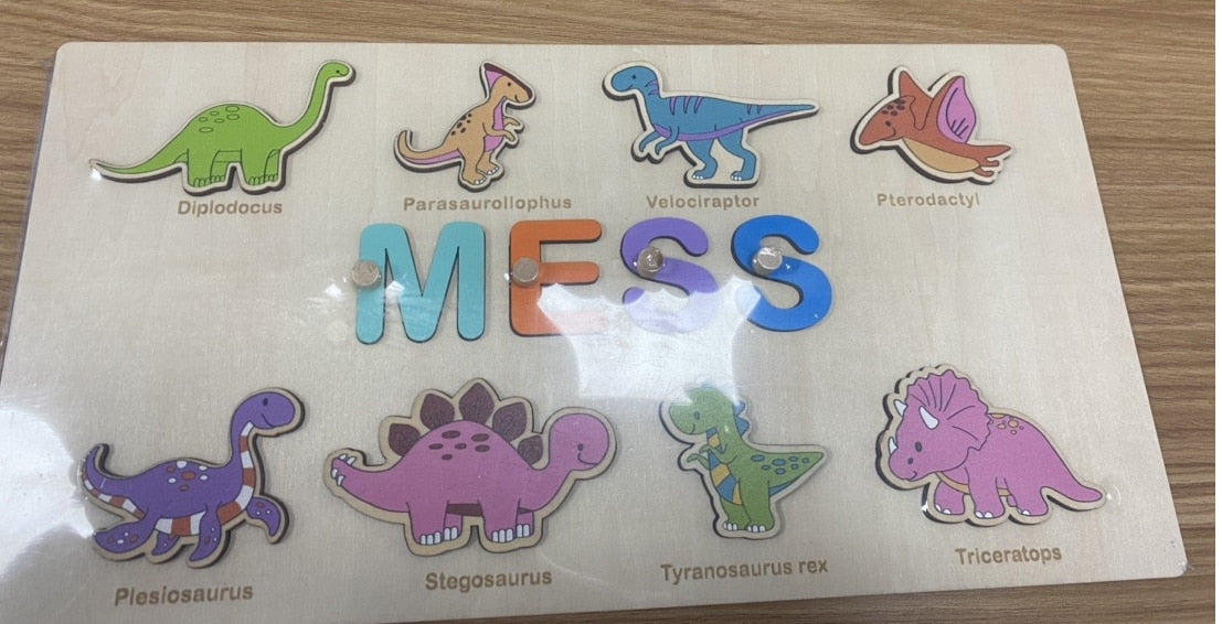 Personalised Wooden Name Puzzle Educational Toy