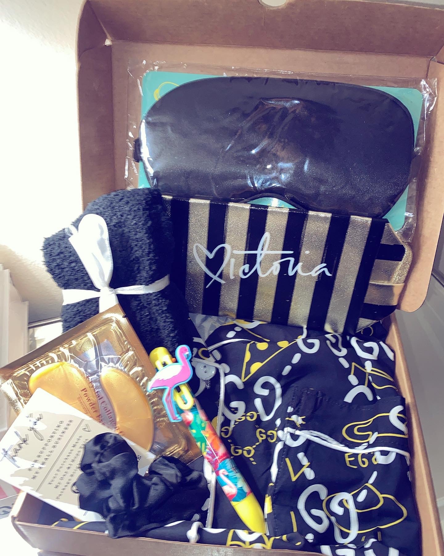 Black GG Pyjama Gift Box