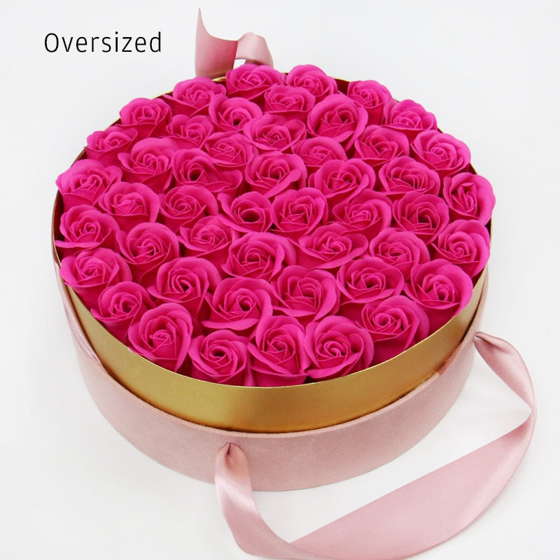 Forever Lasting Soap Flower Rose Gift Box