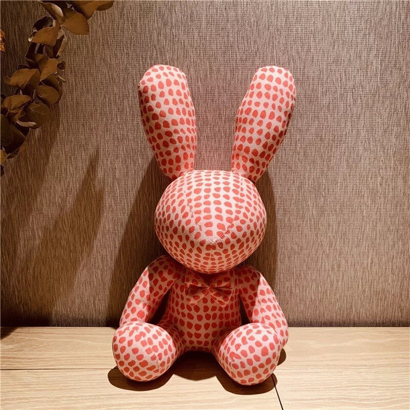 Pattern Stuffed Rabbit Toys Teddy Ornaments