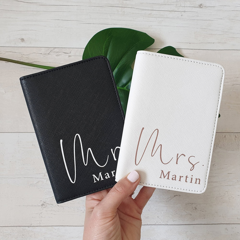 Personalised Passport Holder and Luggage Tag Travel Sets