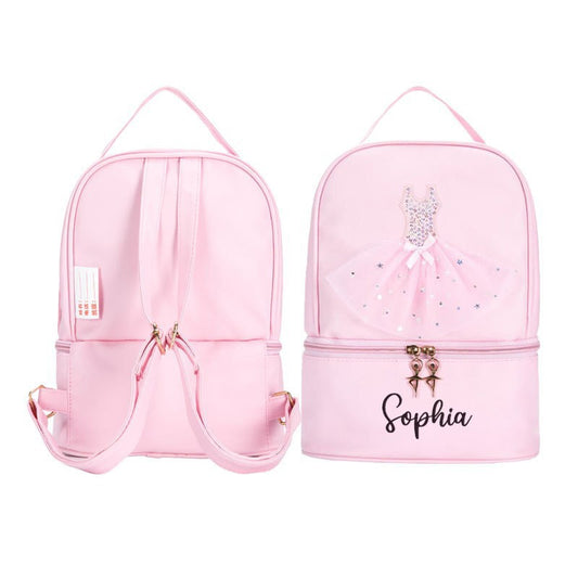 Personalised Ballet Bag for Girl Ballerina Dance Bag Backpack