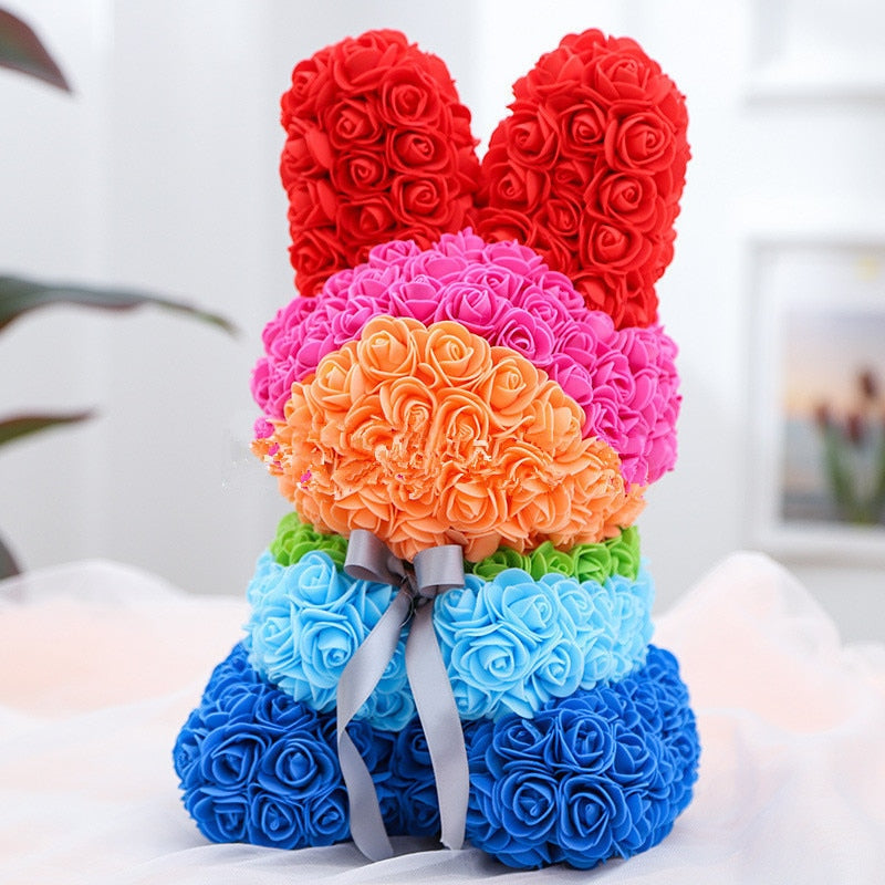 Roses Bunny Eternal Flower Rabbit Gifts