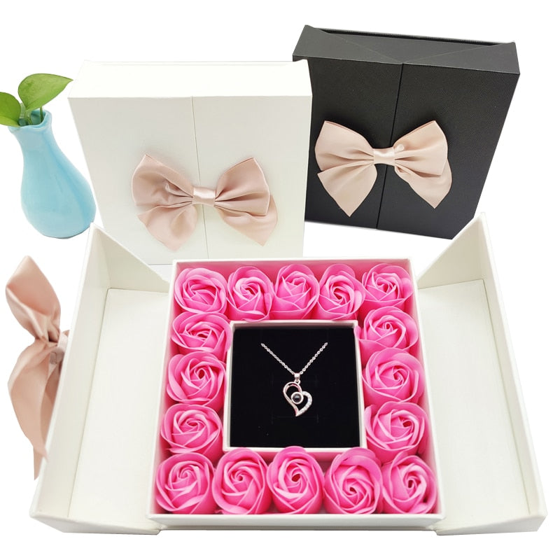 Artificial Rose Flower Box