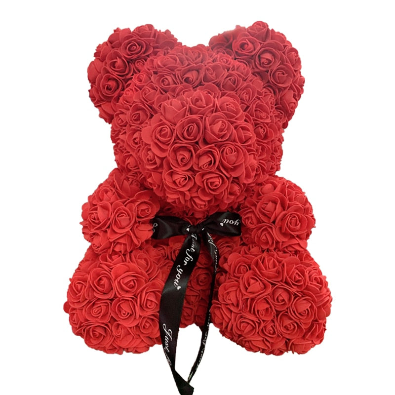 40cm Rose Flower Teddy Bear