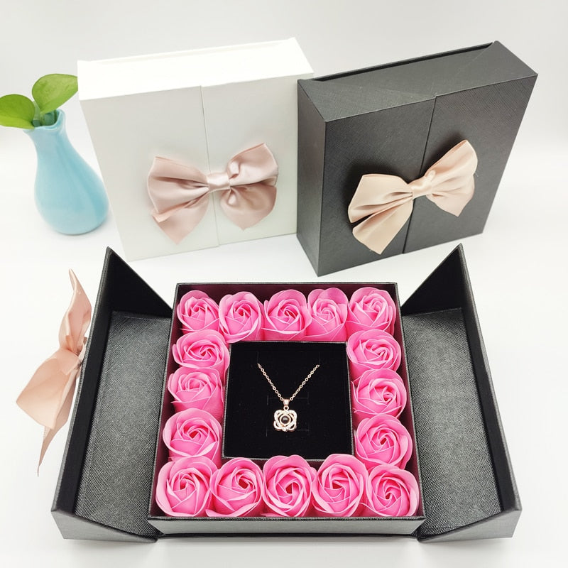 Artificial Rose Flower Box