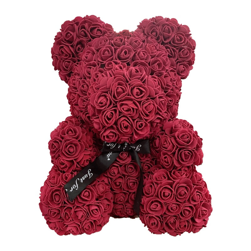 40cm Rose Flower Teddy Bear