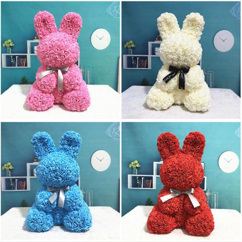 Roses Bunny Eternal Flower Rabbit Gifts