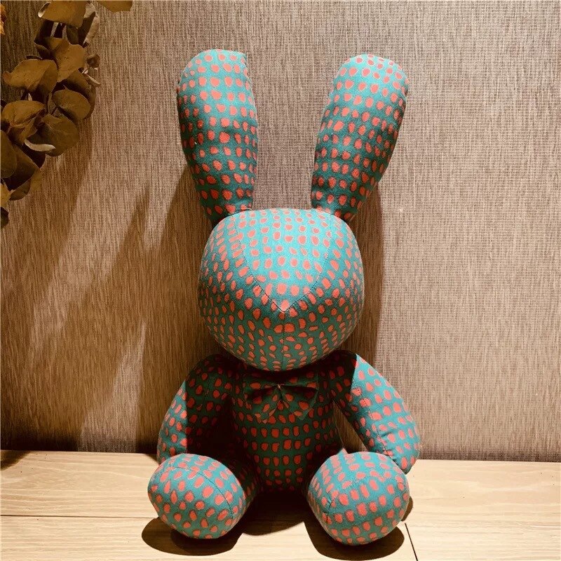 Pattern Stuffed Rabbit Toys Teddy Ornaments