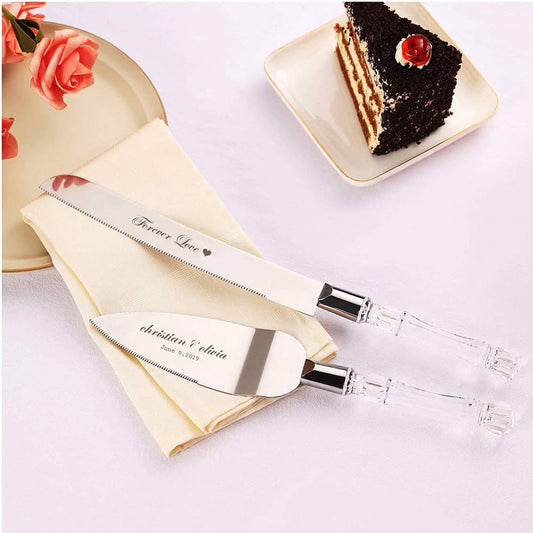 Personalised Wedding Cake Knife Set