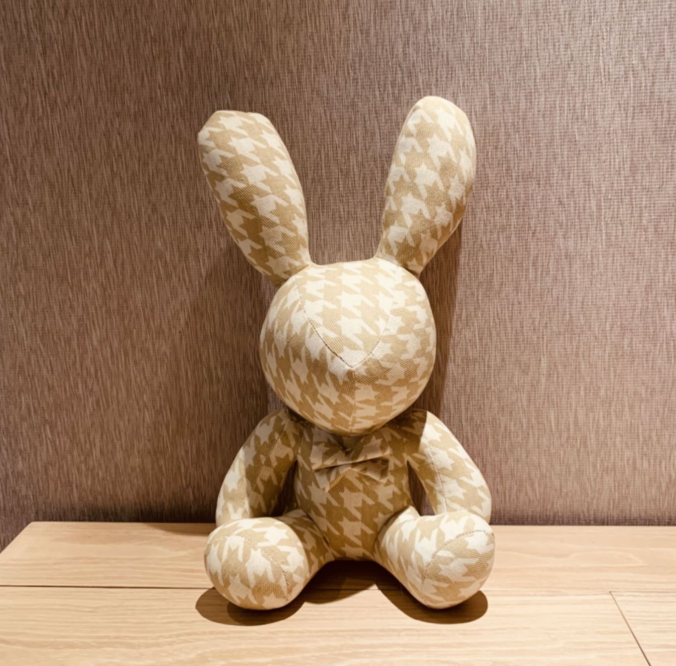 Pattern Stuffed Rabbit Toys Teddy Ornaments