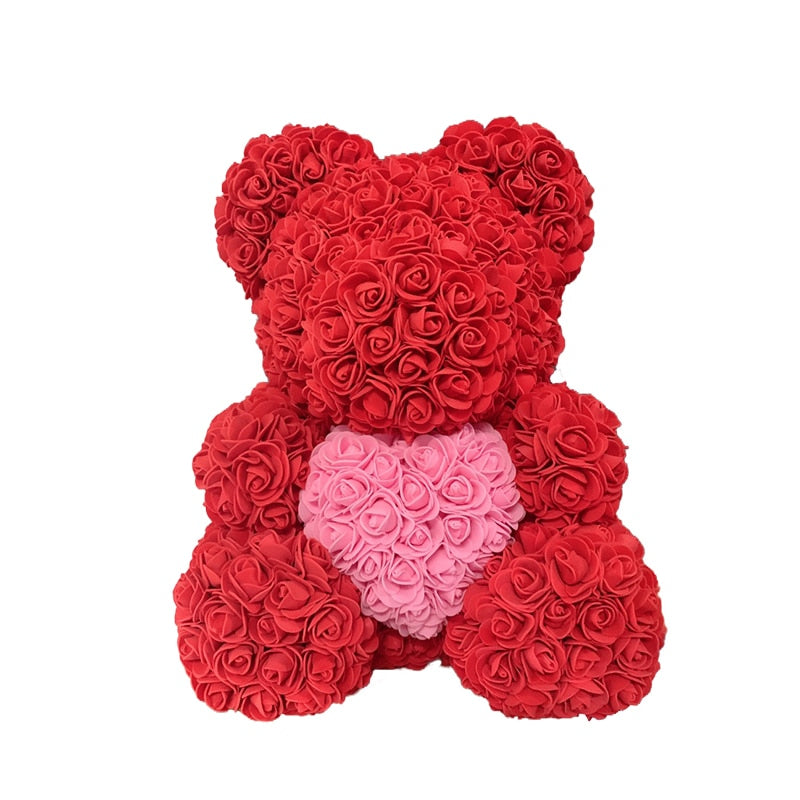 Flower Rose Teddy Bear