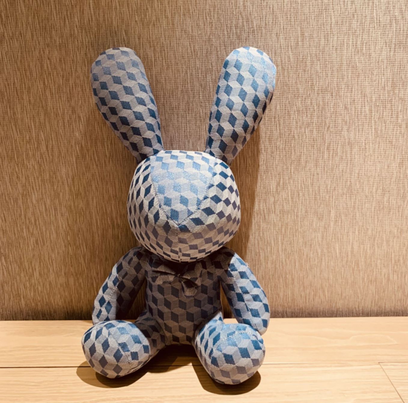 Pattern Stuffed Rabbit Toys Teddy Ornaments