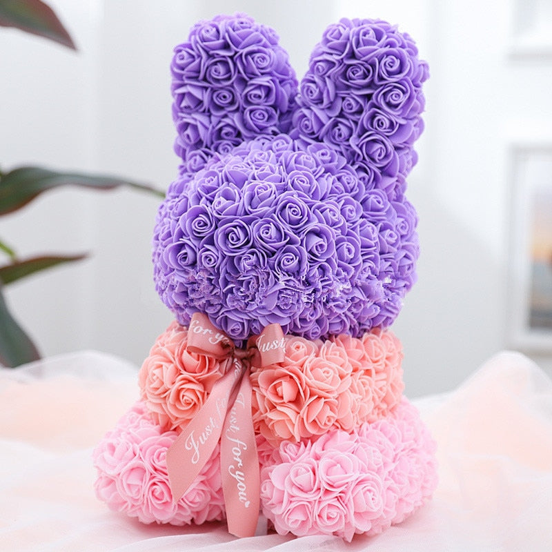 Roses Bunny Eternal Flower Rabbit Gifts