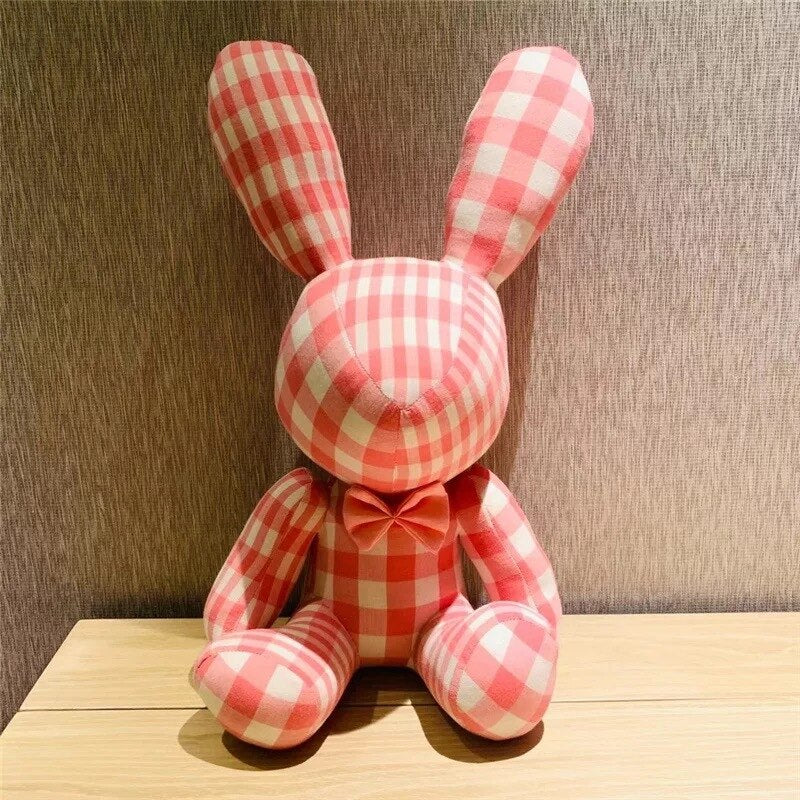 Pattern Stuffed Rabbit Toys Teddy Ornaments