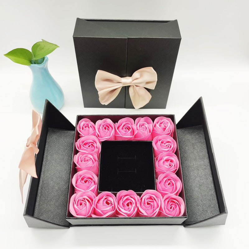 Artificial Rose Flower Box