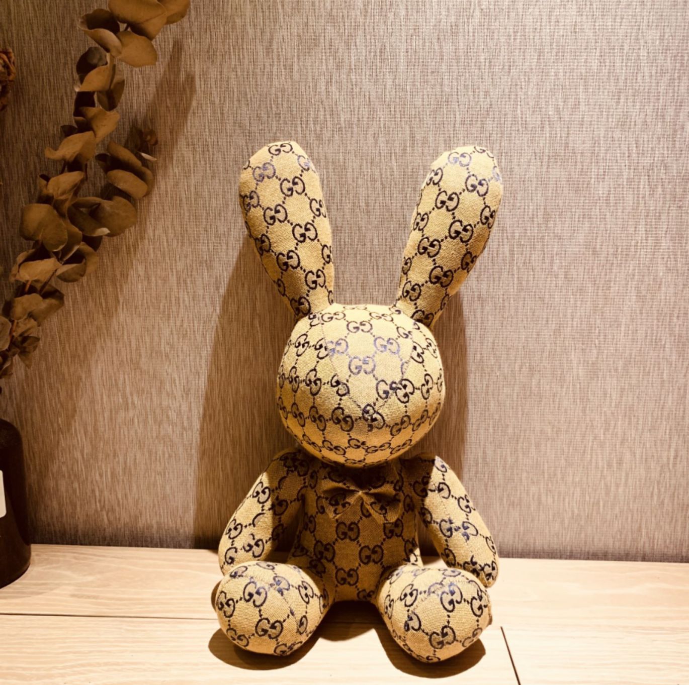 Pattern Stuffed Rabbit Toys Teddy Ornaments